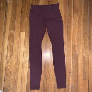 Lululemon Burgundy Leggings
